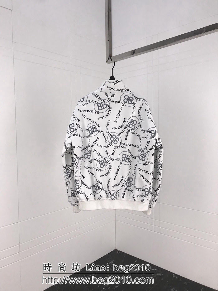BALENCIAGA巴黎世家 18ss秋冬新款 滿印logo 鹿皮絨 男款夾克外套 ydi1953